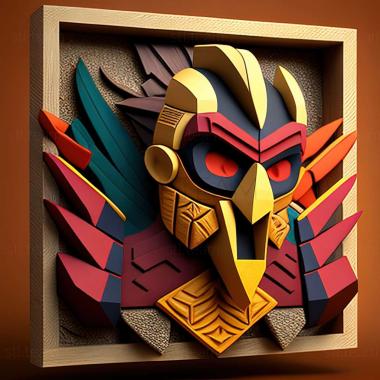 3D model Guacamelee 2 game (STL)